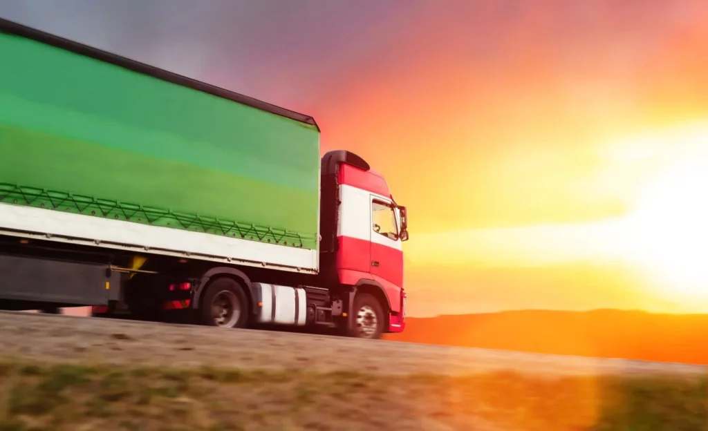 Thrive Broking Truck at Sunset